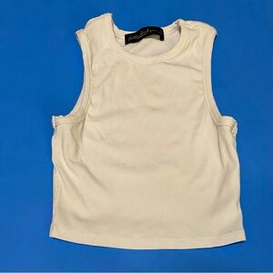 ⭐️Willow Boutique White Sleeveless Crop Top